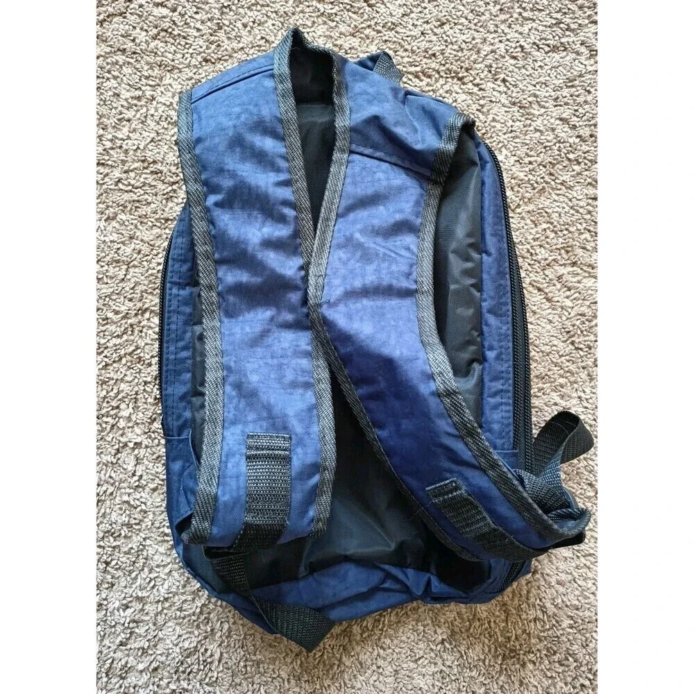 Trans Siberian Express Backpack Navy Blue Adjustable